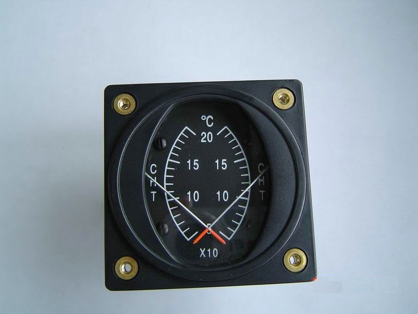 3 1/8”, 2 1/4”, 2” Airplane Dual Cylinder Head Temperature Gauge DC120C