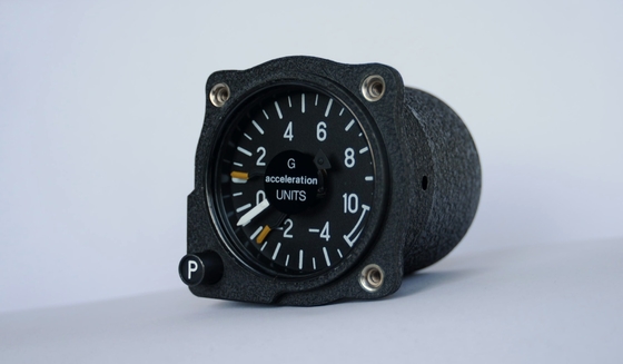 Custom 2 1/4 inch Aircraft Flight Instruments Accelerometer Gauge BJ10-2F